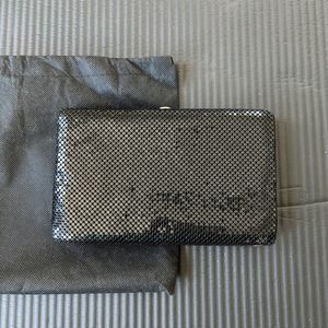 Whiting and Davis Mesh Wallet Black